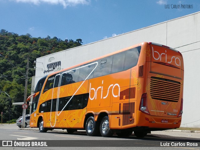 Brisa Ônibus 11864 na cidade de Juiz de Fora, Minas Gerais, Brasil, por Luiz Carlos Rosa. ID da foto: 9135969.