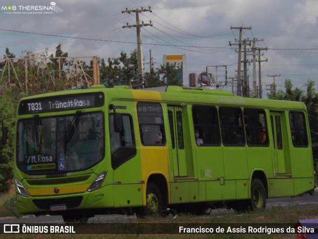 Transcol Transportes Coletivos 04482 na cidade de Teresina, Piauí, Brasil, por Francisco de Assis Rodrigues da Silva. Número da foto: #9136457.