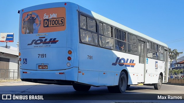 SOUL - Sociedade de Ônibus União Ltda. 7191 na cidade de Porto Alegre, Rio Grande do Sul, Brasil, por Max Ramos. Número da foto: #9134938.