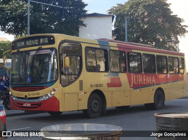 Auto Viação Jurema RJ 120.105 na cidade de Rio de Janeiro, Rio de Janeiro, Brasil, por Jorge Gonçalves. ID da foto: 9134512.