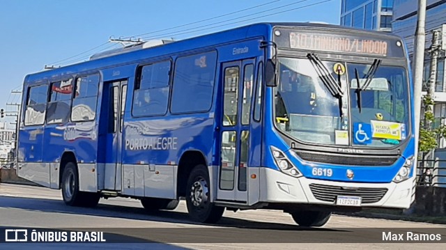 SOPAL - Sociedade de Ônibus Porto-Alegrense Ltda. 6619 na cidade de Porto Alegre, Rio Grande do Sul, Brasil, por Max Ramos. Número da foto: #9134392.