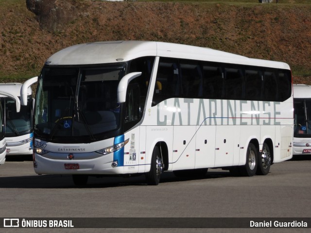 Auto Viação Catarinense 3367 na cidade de Florianópolis, Santa Catarina, Brasil, por Daniel Guardiola. ID da foto: 9136695.