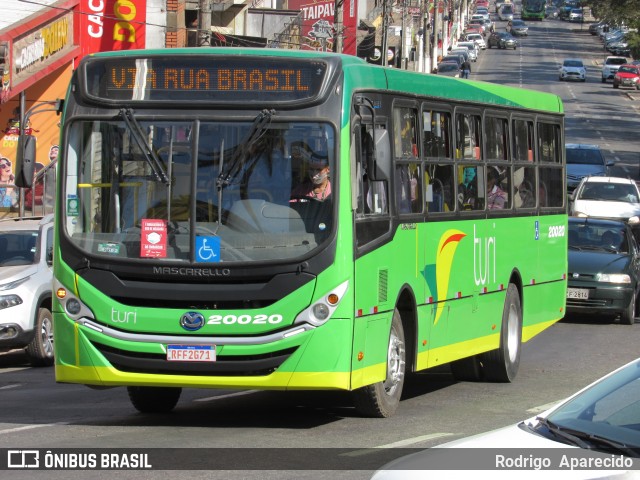 Turi Transportes - Sete Lagoas 20020 na cidade de Conselheiro Lafaiete, Minas Gerais, Brasil, por Rodrigo  Aparecido. Número da foto: #9135588.