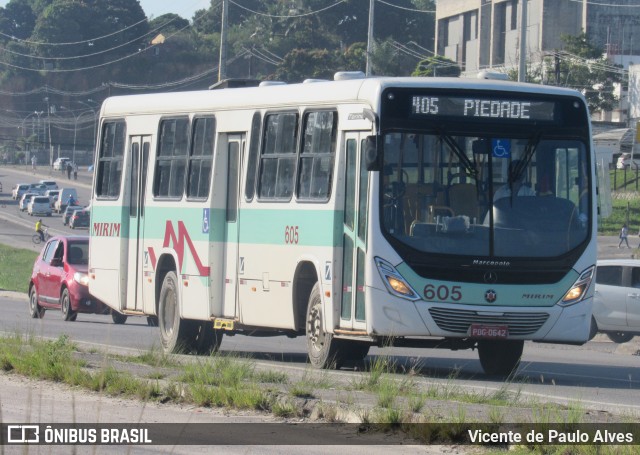 Viação Mirim 605 na cidade de Jaboatão dos Guararapes, Pernambuco, Brasil, por Vicente de Paulo Alves. ID da foto: 9135895.