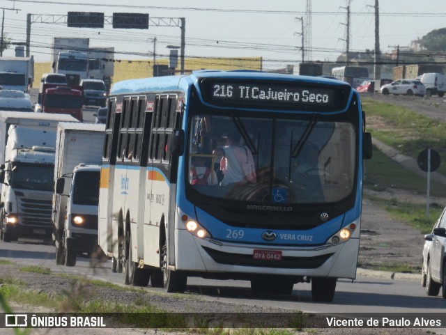 Expresso Vera Cruz 269 na cidade de Jaboatão dos Guararapes, Pernambuco, Brasil, por Vicente de Paulo Alves. ID da foto: 9135919.