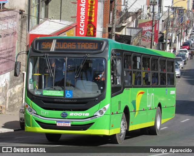 Turi Transportes - Sete Lagoas 20018 na cidade de Conselheiro Lafaiete, Minas Gerais, Brasil, por Rodrigo  Aparecido. ID da foto: 9135571.