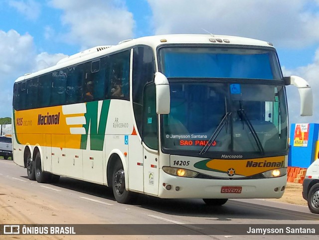 Viação Nacional 14205 na cidade de Atalaia, Alagoas, Brasil, por Jamysson Santana. ID da foto: 9136772.