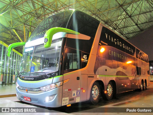 Viação Garcia 8675 na cidade de Maringá, Paraná, Brasil, por Paulo Gustavo. ID da foto: 9136060.