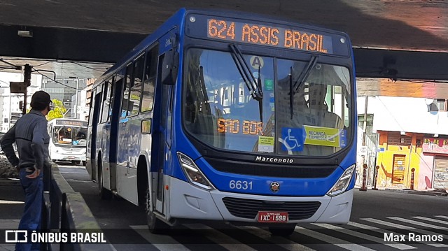 SOPAL - Sociedade de Ônibus Porto-Alegrense Ltda. 6631 na cidade de Porto Alegre, Rio Grande do Sul, Brasil, por Max Ramos. ID da foto: 9189941.