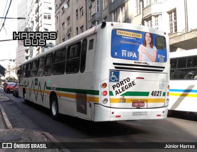 Empresa Gazômetro de Transportes 4021 na cidade de Porto Alegre, Rio Grande do Sul, Brasil, por Júnior Harras. Número da foto: #9190913.