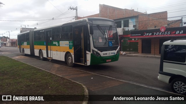 Viação Atalaia Transportes 6410 na cidade de Aracaju, Sergipe, Brasil, por Anderson Leonardo Jesus Santos. ID da foto: 9191454.