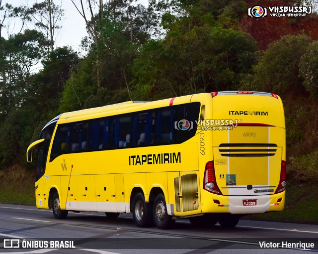 Viação Itapemirim 60093 na cidade de Petrópolis, Rio de Janeiro, Brasil, por Victor Henrique. Número da foto: #9191164.
