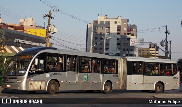 Viação Santo Ângelo 18R94 na cidade de Curitiba, Paraná, Brasil, por Matheus Felipe. ID da foto: 9191516.