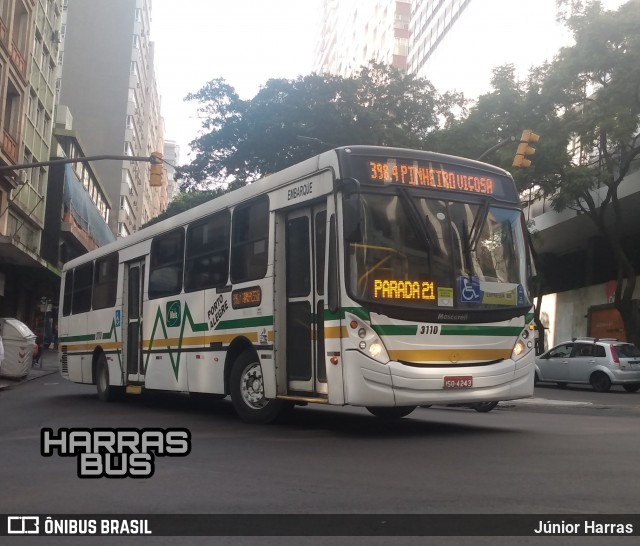 Sudeste Transportes Coletivos 3110 na cidade de Porto Alegre, Rio Grande do Sul, Brasil, por Júnior Harras. ID da foto: 9190995.