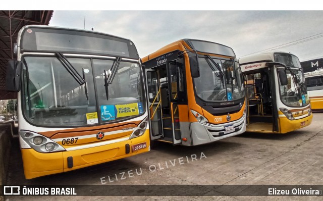 Companhia Carris Porto-Alegrense 0687 na cidade de Porto Alegre, Rio Grande do Sul, Brasil, por Elizeu Oliveira. Número da foto: #9190278.