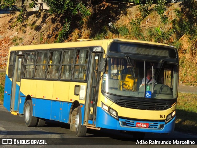 Ônibus Particulares 101 na cidade de Belo Horizonte, Minas Gerais, Brasil, por Adão Raimundo Marcelino. ID da foto: 9191271.