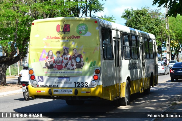 Transportes Guanabara 1233 na cidade de Natal, Rio Grande do Norte, Brasil, por Eduardo Ribeiro. ID da foto: 9191529.