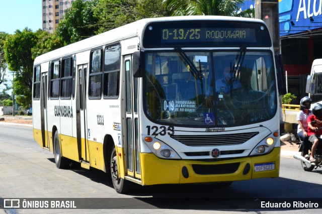 Transportes Guanabara 1233 na cidade de Natal, Rio Grande do Norte, Brasil, por Eduardo Ribeiro. ID da foto: 9191517.