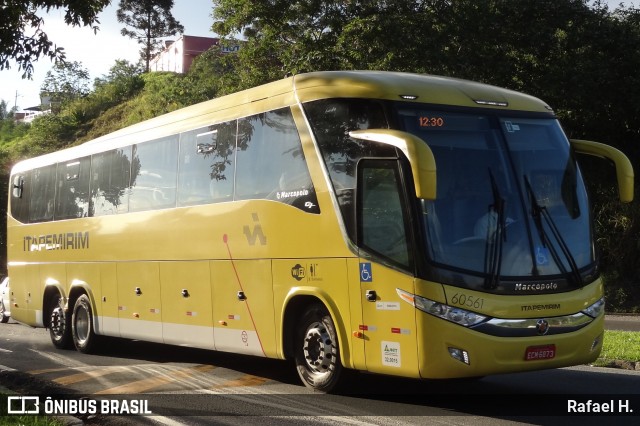 Viação Itapemirim 60561 na cidade de Barra do Piraí, Rio de Janeiro, Brasil, por Rafael H.. ID da foto: 9193546.