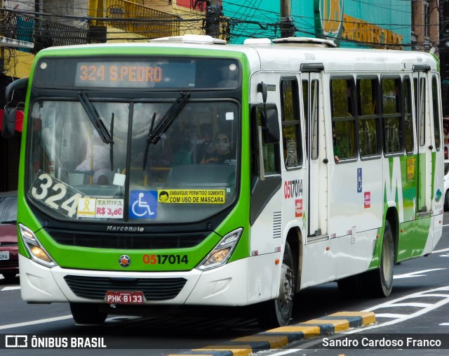 Via Verde Transportes Coletivos 0517014 na cidade de Manaus, Amazonas, Brasil, por Sandro Cardoso Franco . ID da foto: 9192669.