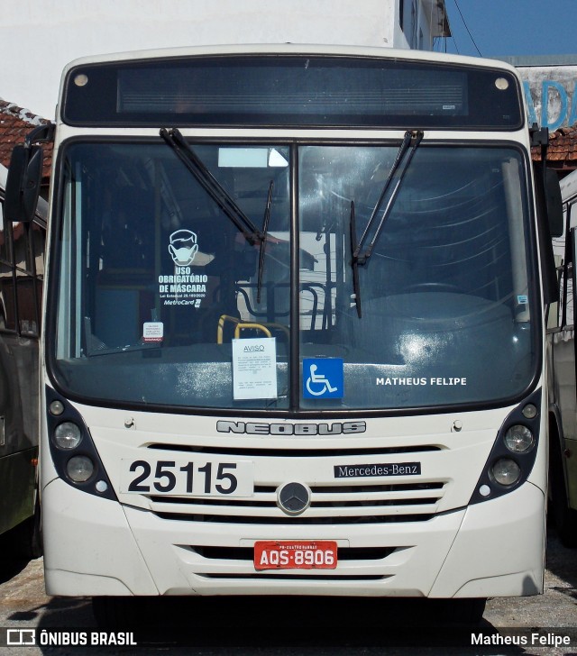 Viação Castelo Branco 25115 na cidade de Curitiba, Paraná, Brasil, por Matheus Felipe. Número da foto: #9191558.