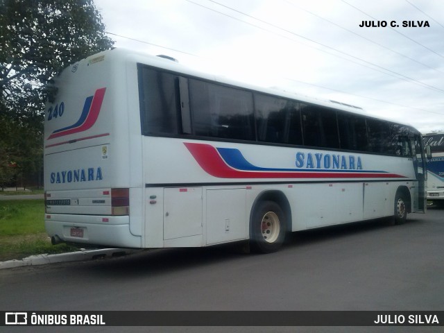 Sayonara - Auto Viação Monte Alverne 240 na cidade de Esteio, Rio Grande do Sul, Brasil, por JULIO SILVA. Número da foto: #9193464.