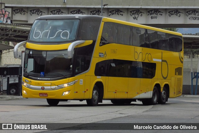 UTIL - União Transporte Interestadual de Luxo 11867 na cidade de Rio de Janeiro, Rio de Janeiro, Brasil, por Marcelo Candido de Oliveira. ID da foto: 9192548.