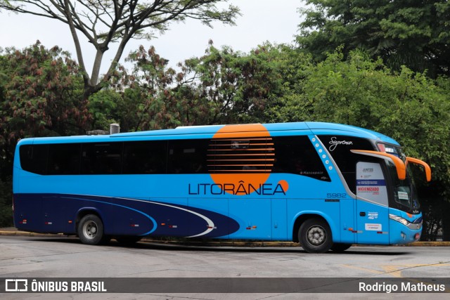 Litorânea Transportes Coletivos 5982 na cidade de São Paulo, São Paulo, Brasil, por Rodrigo Matheus. ID da foto: 9192773.