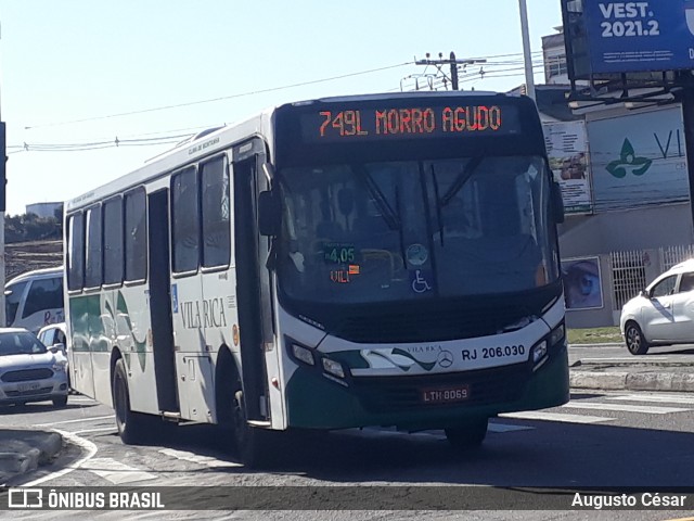 Viação Vila Rica RJ 206.030 na cidade de Nova Iguaçu, Rio de Janeiro, Brasil, por Augusto César. Número da foto: #9194655.