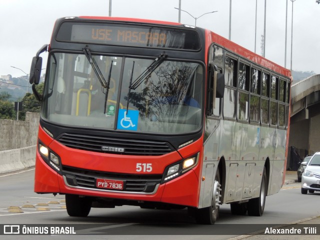 TUSMIL - Transporte Urbano São Miguel 515 na cidade de Juiz de Fora, Minas Gerais, Brasil, por Alexandre Tilli. ID da foto: 9195513.