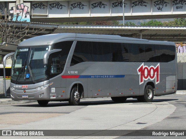 Auto Viação 1001 RJ 108.148 na cidade de Rio de Janeiro, Rio de Janeiro, Brasil, por Rodrigo Miguel. Número da foto: #9196929.