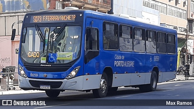 SOPAL - Sociedade de Ônibus Porto-Alegrense Ltda. 6659 na cidade de Porto Alegre, Rio Grande do Sul, Brasil, por Max Ramos. Número da foto: #9194421.