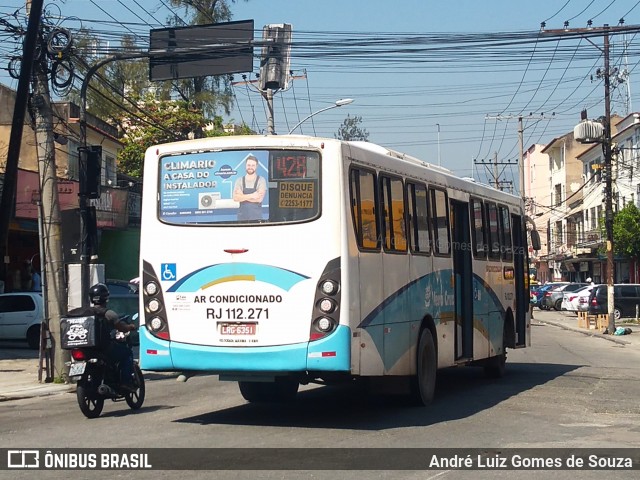 Auto Viação Vera Cruz - Belford Roxo RJ 112.271 na cidade de Rio de Janeiro, Rio de Janeiro, Brasil, por André Luiz Gomes de Souza. ID da foto: 9198979.