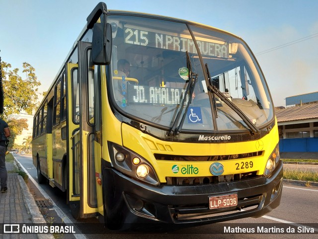 Viação Elite 2289 na cidade de Volta Redonda, Rio de Janeiro, Brasil, por Matheus Martins da Silva. Número da foto: #9197734.