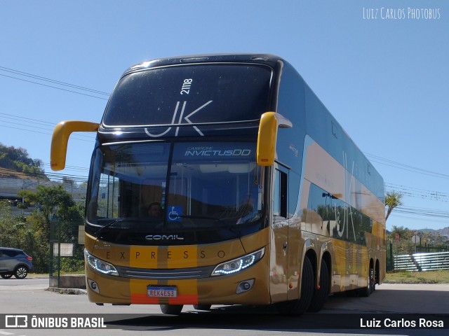 Expresso JK 21118 na cidade de Juiz de Fora, Minas Gerais, Brasil, por Luiz Carlos Rosa. Número da foto: #9200711.