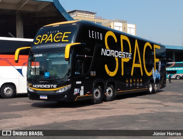 Expresso Nordeste 5610 na cidade de Porto Alegre, Rio Grande do Sul, Brasil, por Júnior Harras. Número da foto: #9198636.