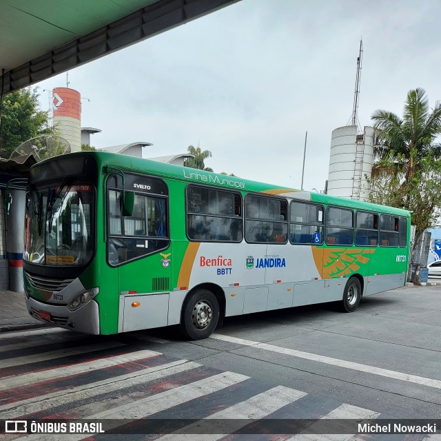 BBTT - Benfica Barueri Transporte e Turismo 00721 na cidade de Jandira, São Paulo, Brasil, por Michel Nowacki. Número da foto: #9199594.