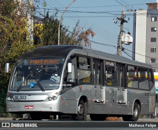 Transporte Coletivo Glória BL303 na cidade de Curitiba, Paraná, Brasil, por Matheus Felipe. Número da foto: #9199397.