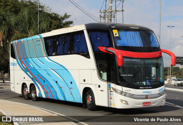 Malitur Turismo 8800 na cidade de São Paulo, São Paulo, Brasil, por Vicente de Paulo Alves. Número da foto: #9200236.