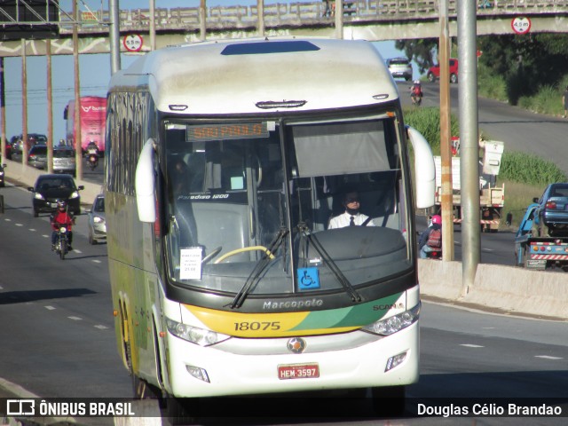 Empresa Gontijo de Transportes 18075 na cidade de Belo Horizonte, Minas Gerais, Brasil, por Douglas Célio Brandao. Número da foto: #9200097.