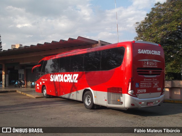Viação Santa Cruz 25019 na cidade de Três Corações, Minas Gerais, Brasil, por Fábio Mateus Tibúrcio. Número da foto: #9197763.