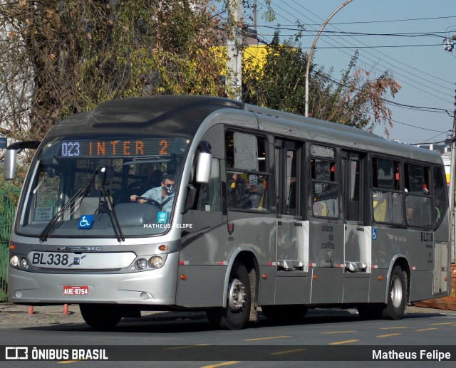 Transporte Coletivo Glória BL338 na cidade de Curitiba, Paraná, Brasil, por Matheus Felipe. Número da foto: #9199412.