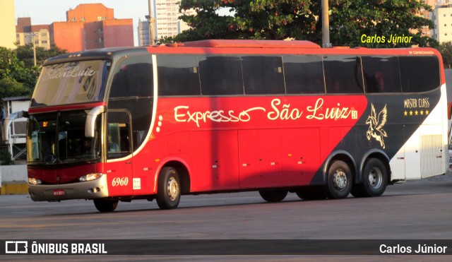 Expresso São Luiz 6960 na cidade de Goiânia, Goiás, Brasil, por Carlos Júnior. ID da foto: 9199080.