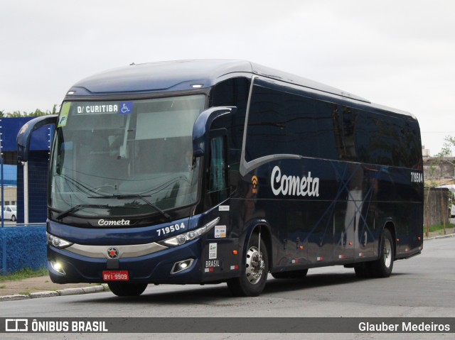 Viação Cometa 719504 na cidade de São Paulo, São Paulo, Brasil, por Glauber Medeiros. ID da foto: 9199289.