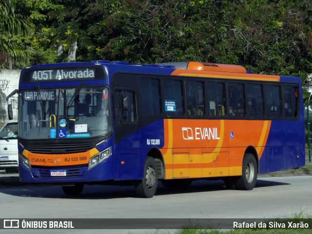 Evanil Transportes e Turismo RJ 132.089 na cidade de Rio de Janeiro, Rio de Janeiro, Brasil, por Rafael da Silva Xarão. Número da foto: #9200491.