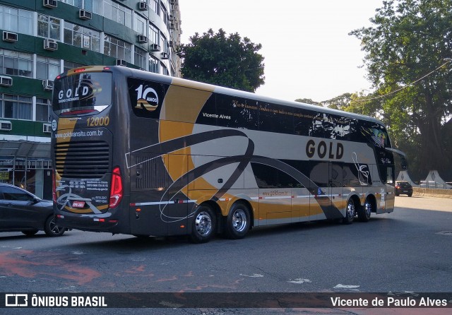 Gold Turismo e Fretamento 12000 na cidade de Rio de Janeiro, Rio de Janeiro, Brasil, por Vicente de Paulo Alves. ID da foto: 9200062.