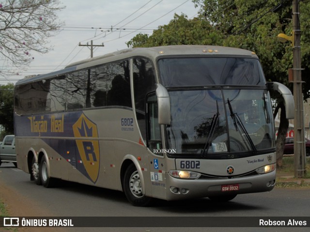 Viação Real 6802 na cidade de Paranavaí, Paraná, Brasil, por Robson Alves. Número da foto: #9202122.