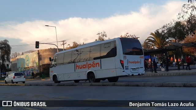 Buses Hualpén 480 na cidade de Maipú, Santiago, Metropolitana de Santiago, Chile, por Benjamín Tomás Lazo Acuña. Número da foto: #9204175.