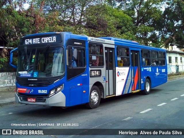 Transportes Capellini 19.002 na cidade de Campinas, São Paulo, Brasil, por Henrique Alves de Paula Silva. ID da foto: 9201236.