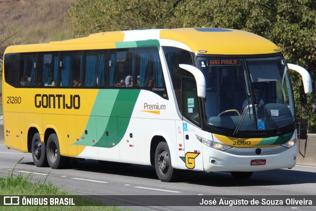 Empresa Gontijo de Transportes 21280 na cidade de Barra Mansa, Rio de Janeiro, Brasil, por José Augusto de Souza Oliveira. Número da foto: #9202949.